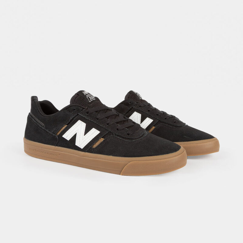 New Balance Numeric Jamie Foy 306 Shoes - Black/White/Gum - Image 3