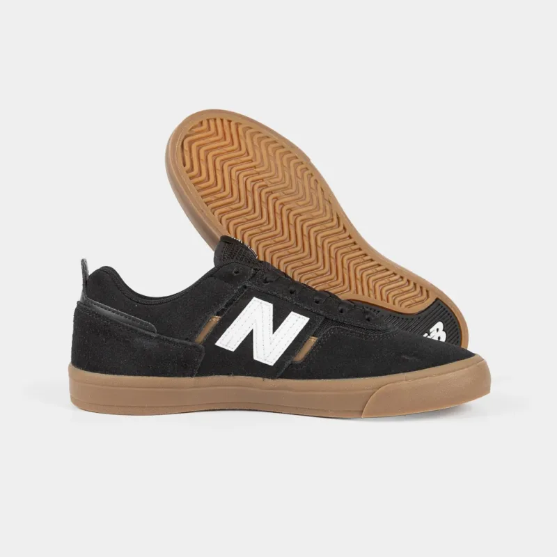 New Balance Numeric Jamie Foy 306 Shoes - Black/White/Gum - Image 2