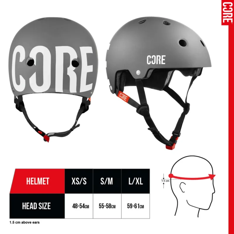 CORE Street Helmet - Grey - Image 3